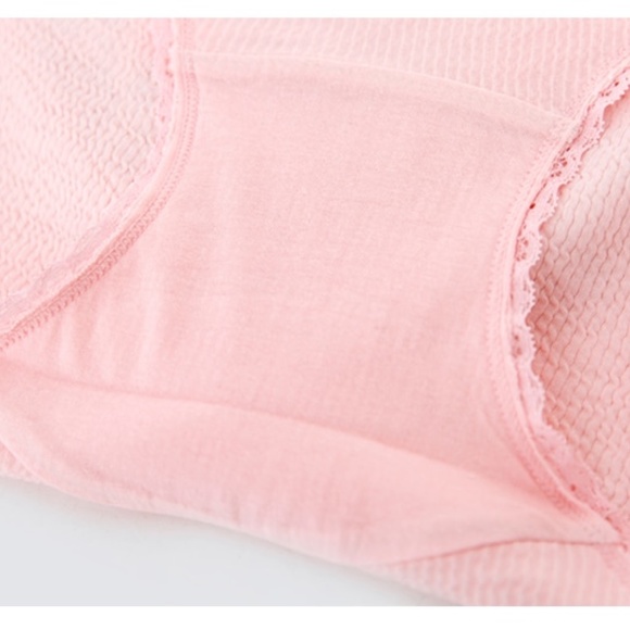 PINK Panties. Soft Bubble Cotton High Waist panties. size L - Picture 5 of 6